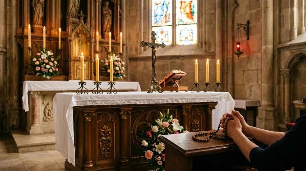 Representación del milagro de la capa San Martin en la devoción católica